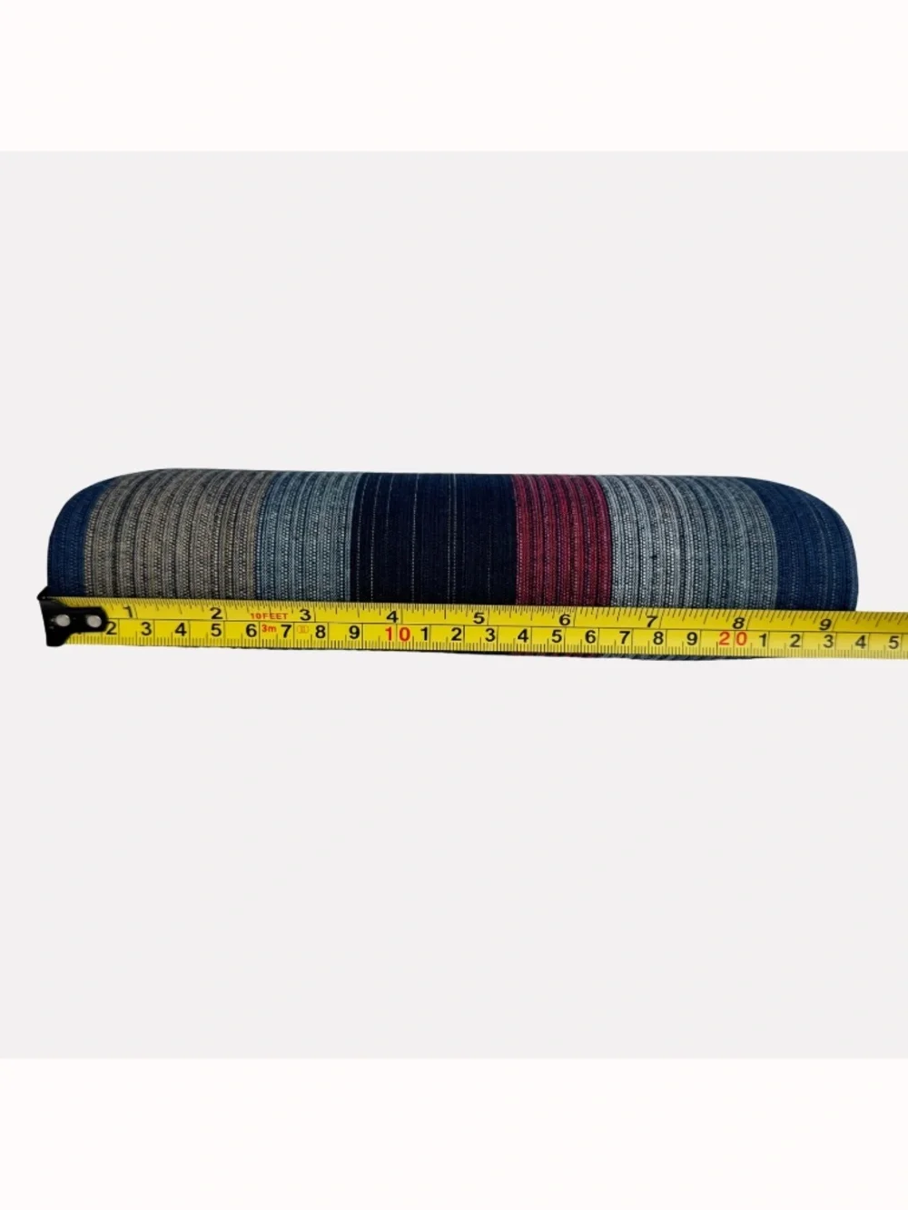 Japanese Striped Cotton Clutch Evening Bag Silver Clasp Formal Purse Handbag New